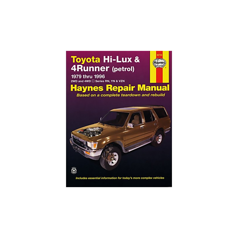 Toyota Hi Lux 4x4 4x2 Petrol Toyota 4 Runner Petrol 1979-1997