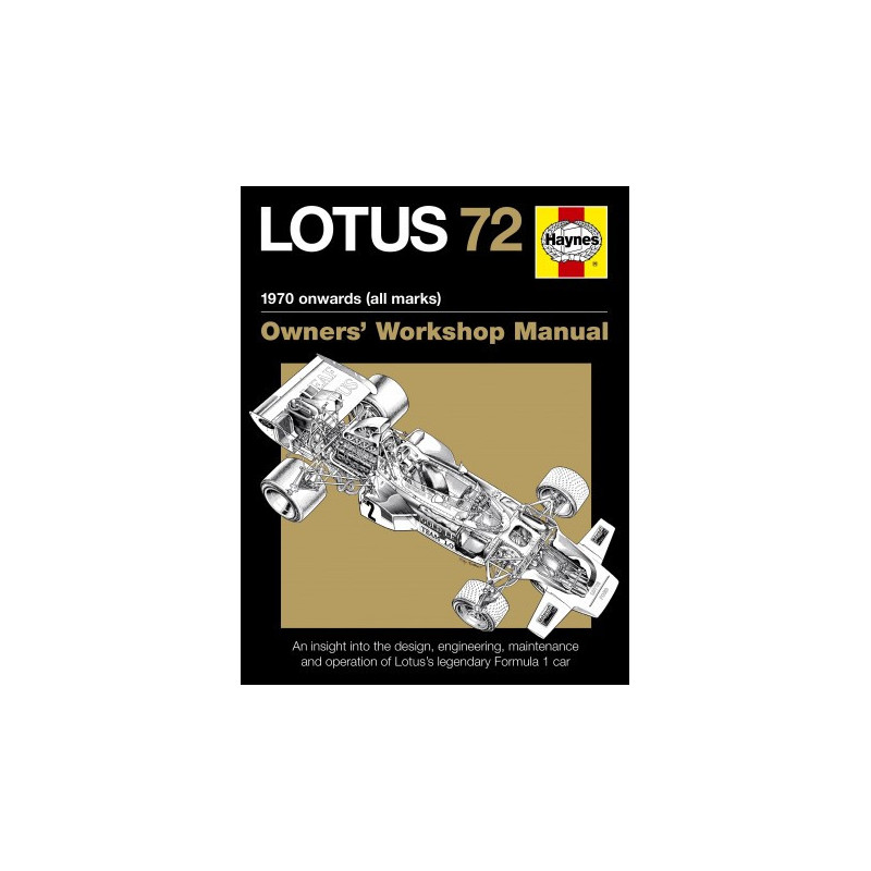 LOTUS 72 OWNERS  MANUAL (PAPERBACK)