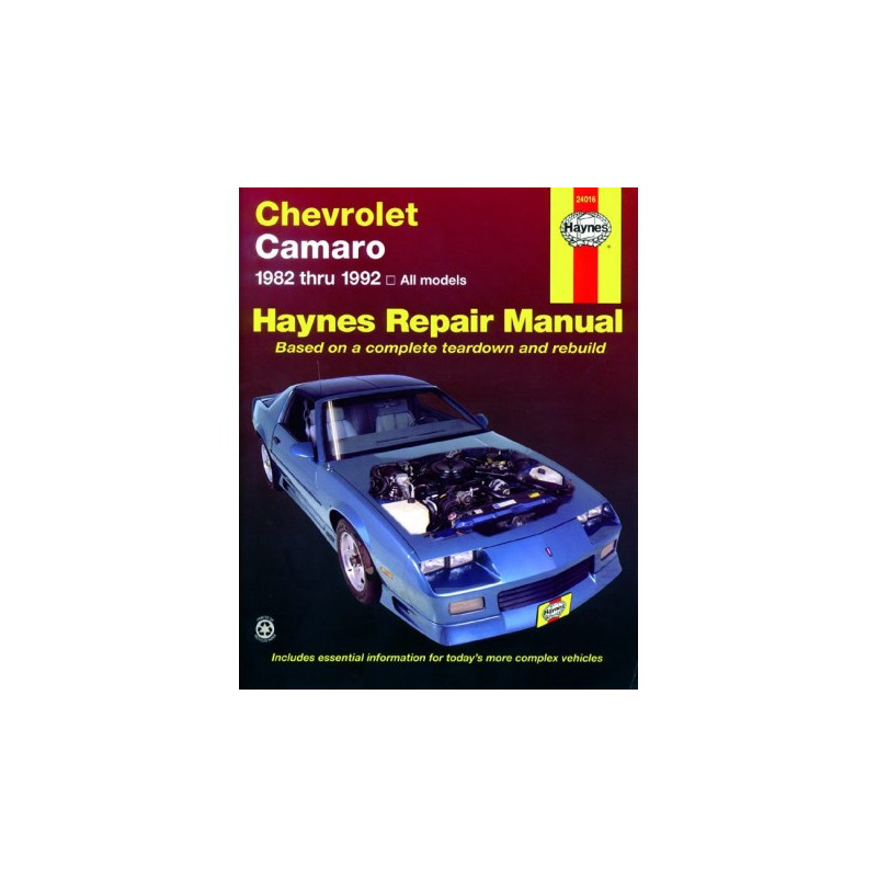 Chevrolet Camaro Haynes Repair Manual for 1982 thru 1992