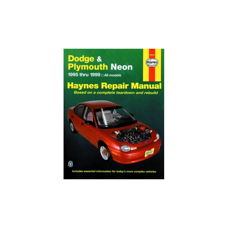 Dodge and Plymouth Neon Haynes Repair Manual for 1995 thru 1999