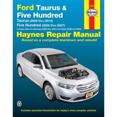 Ford Taurus (08-14) & Five Hundred (05-07) and Mercury Montego (05-07) & Sable (08-09) Haynes Repair Manual(Does no