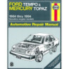 Ford Tempo and Mercury Topaz Haynes Repair Manual for all 2WD models with gasoline engines for 1984 thru 1994