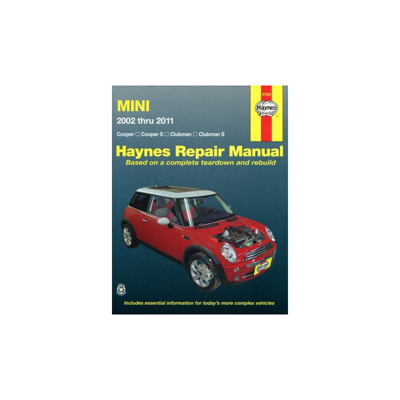 Mini Haynes Repair Manual covering Cooper Cooper S Clubman & Clubman S for 2002 thru 2011 (See specific years cover