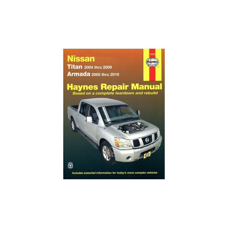 Nissan Titan (2004 thru 2014) and Armada (2005 thru 2014) Haynes Repair Manual