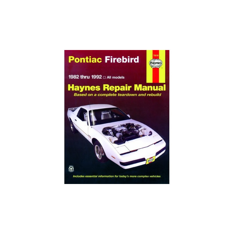 Pontiac Firebird Haynes Repair Manual for 1982 thru 1992