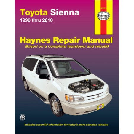 Toyota Sienna Haynes Repair Manual for 1998 thru 2010 (excludes AWD)