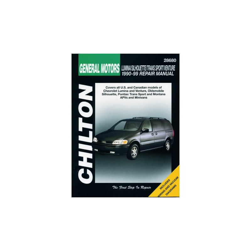 General Motors Chilton Repair Manual for 1990-99 covering all models of Chevrolet Lumina and Venture Oldsmobile Sil