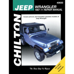 Jeep Chilton Repair Manual for 1987-11 covering all models of Jeep Wrangler (excluding diesel engines)