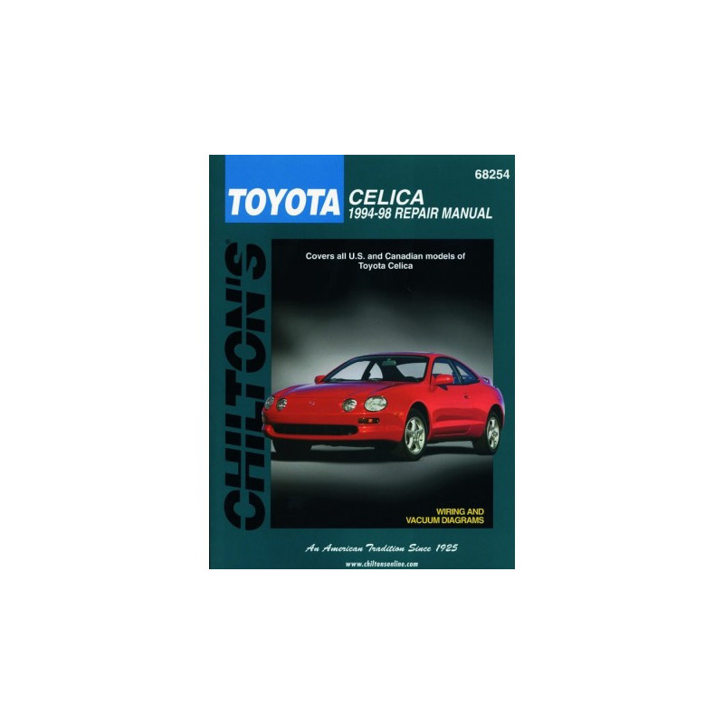 Toyota Celica Chilton Repair Manual covering all models for 1994-98