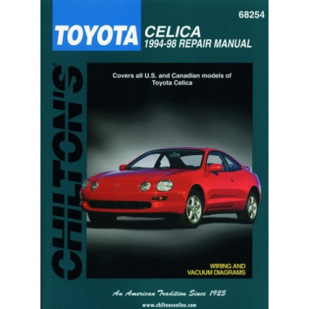 Toyota Celica Chilton Repair Manual covering all models for 1994-98