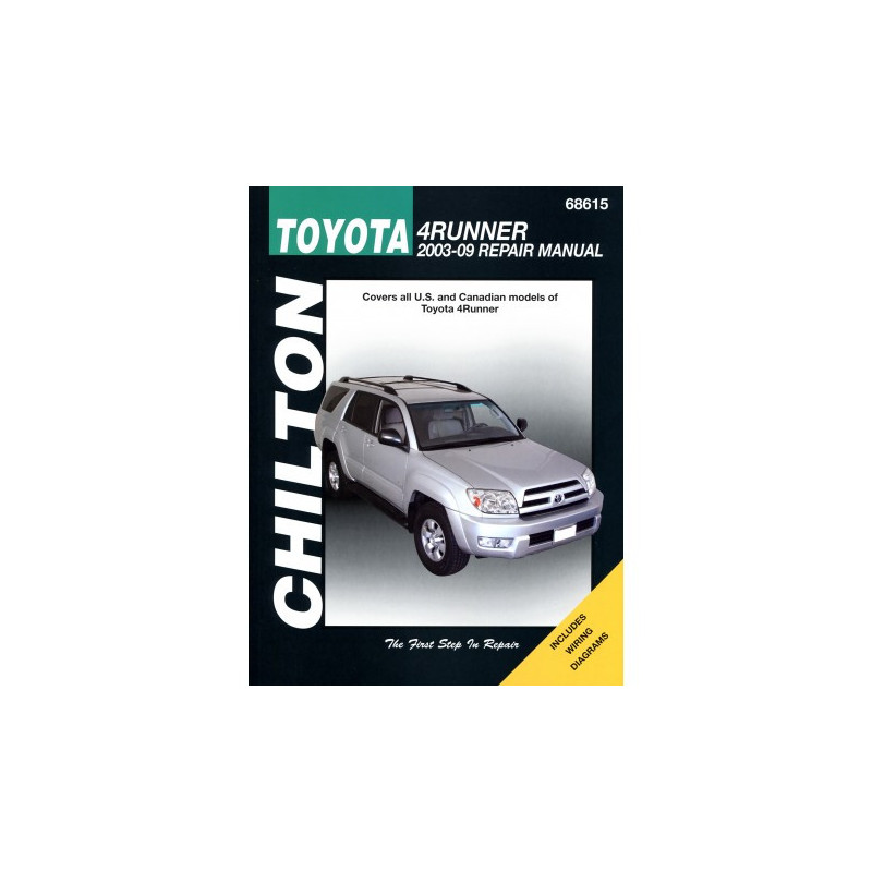 Toyota 4Runner Chilton Repair Manual covering all models for 2003-09