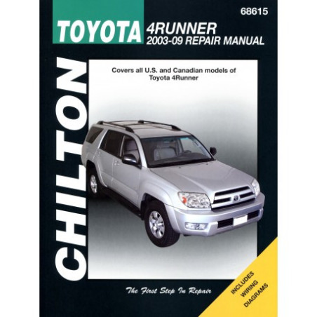 Toyota 4Runner Chilton Repair Manual covering all models for 2003-09