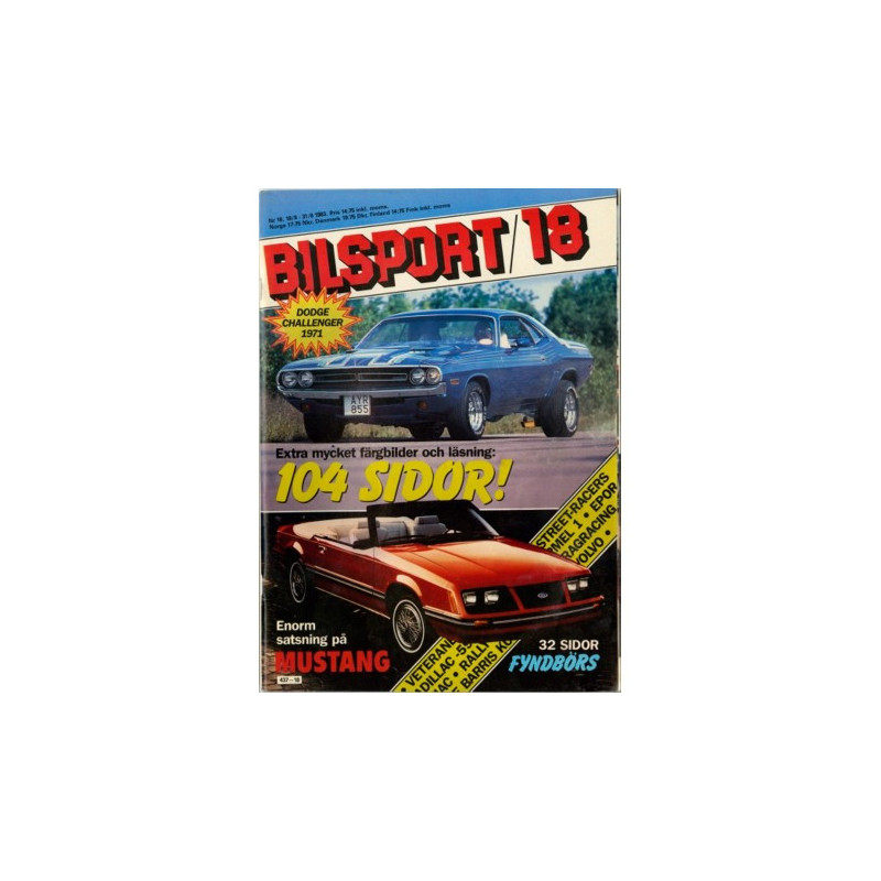 Bilsport nr 18  1983