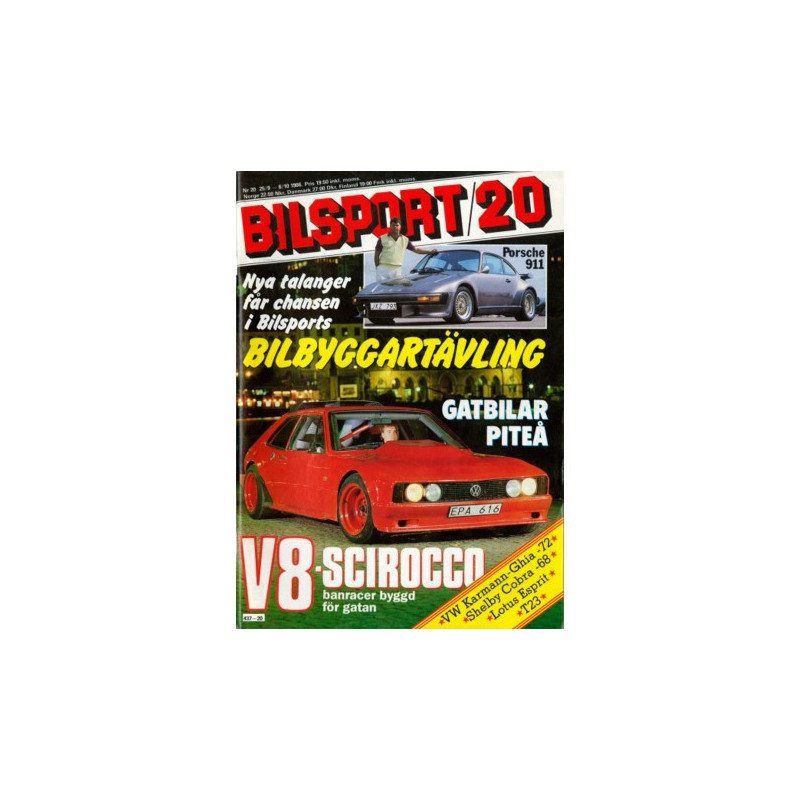 Bilsport nr 20  1986