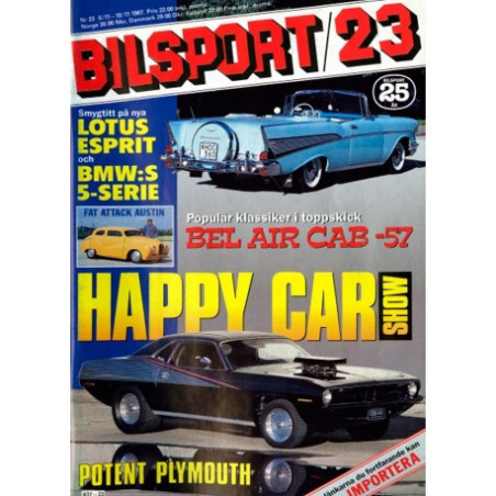 Bilsport nr 23  1987