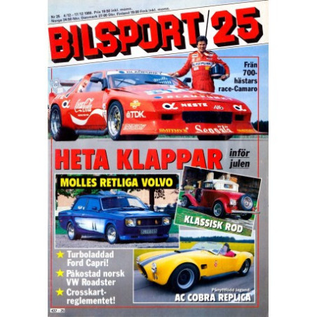 Bilsport nr 25  1986