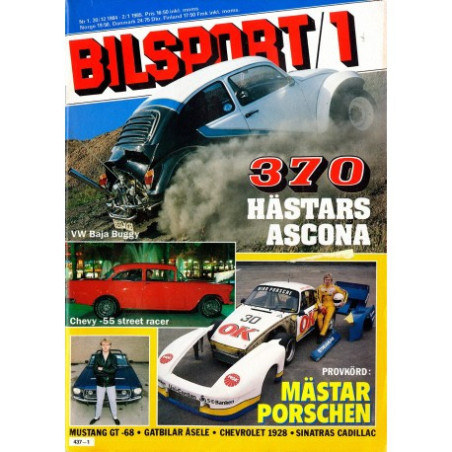 Bilsport nr 1  1985