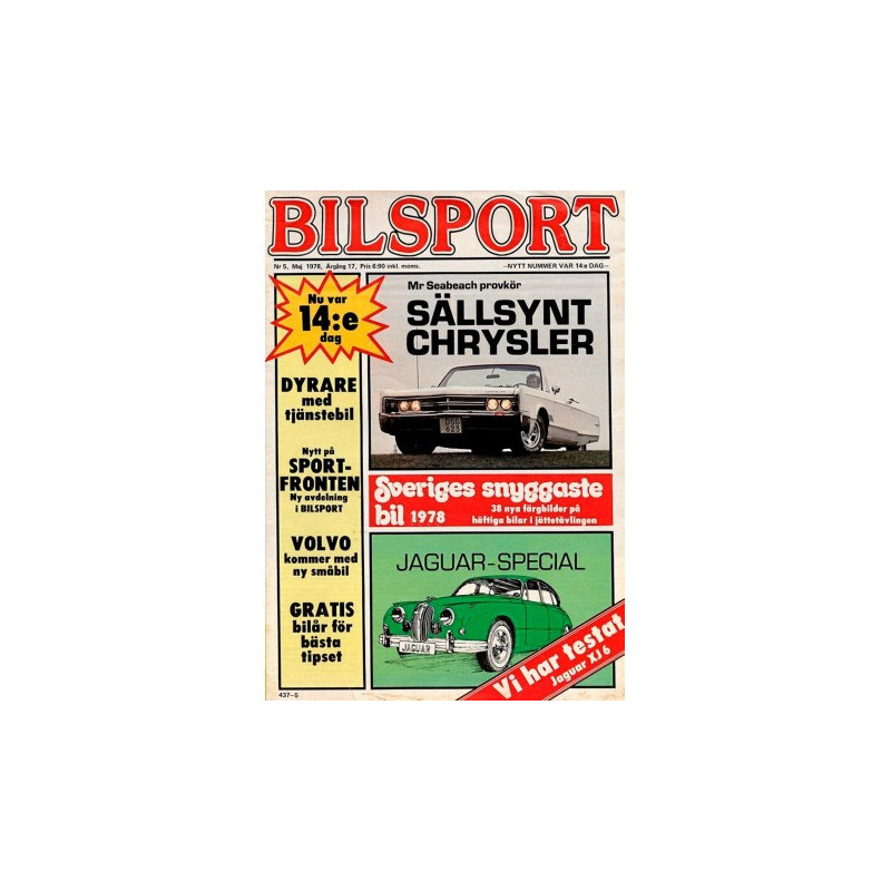 Bilsport nr 5  1978